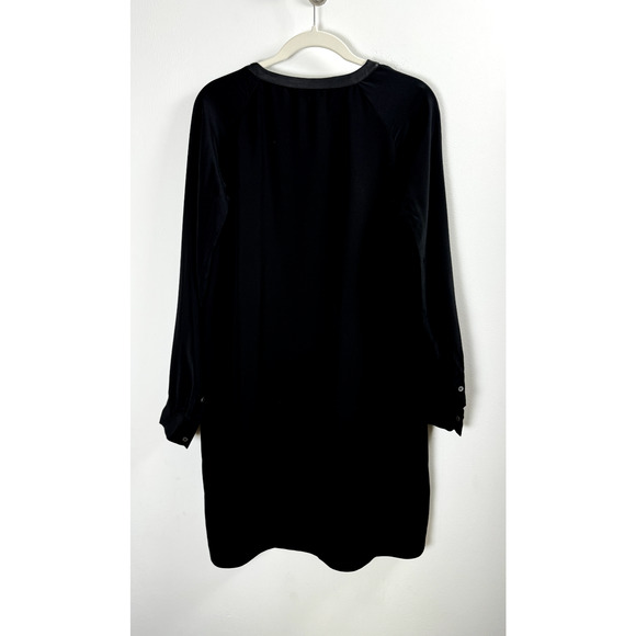 Vince. Black Modern Minimalist Old Money Quiet Luxury Designer Chic Sheath Dress - Picture 5 of 7